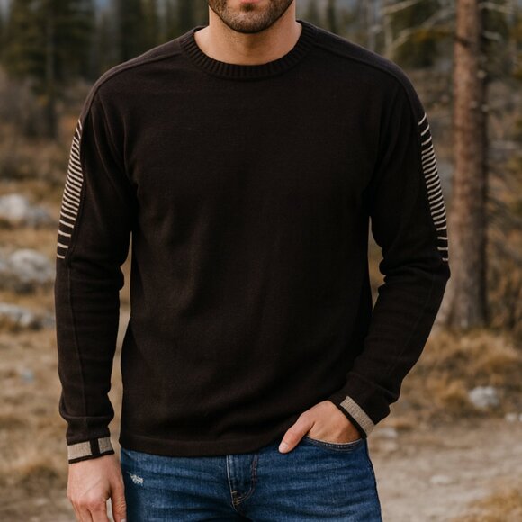 Smartwool Men’s Merino Wool Sweater Crewneck Espresso Brown - Picture 8 of 8